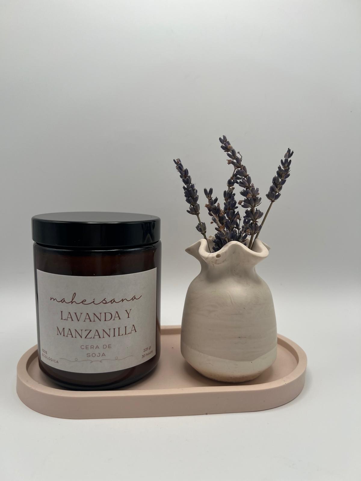 VELA ECOLOGICA AROMA - LAVANDA Y MANZANILLA