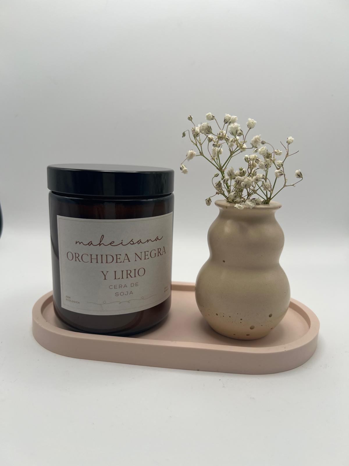 VELA ECOLOGICA AROMA - ORQUIDEA NEGRA Y LIRIO