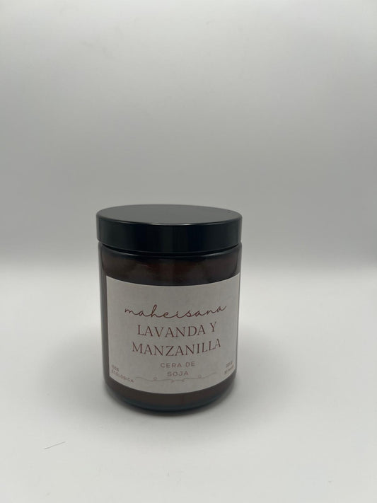 VELA ECOLOGICA AROMA - LAVANDA Y MANZANILLA